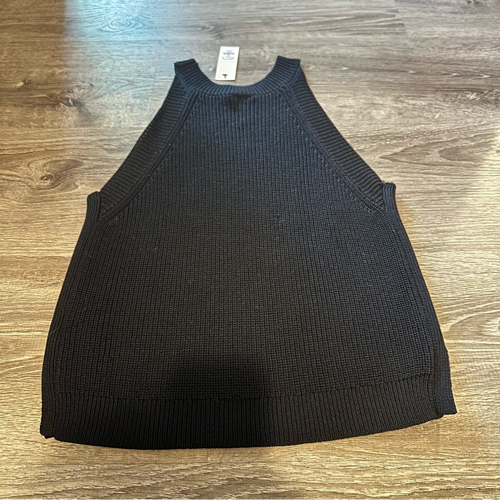 Francesca's Collections Black Ribbed Sweater - Picture 4 of 5